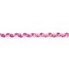 Glitzer Blumen Pailletten Wellen Band pink Breite: 1cm