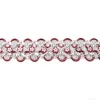 Glitzer Pailletten Band breit bordeaux Breite: 2,5cm