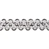 Glitzer Pailletten Band breit schwarz Breite: 2,5cm