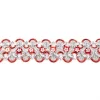 Glitzer Pailletten Band breit rot Breite: 2,5cm