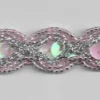 Glitzer Pailletten Band rosa Breite: 1,5cm
