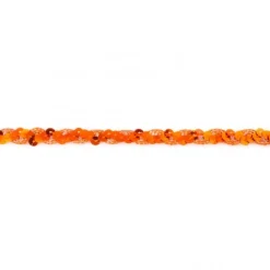 Glitzer Pailletten Zacken Band terrakotta Breite: 1,5cm