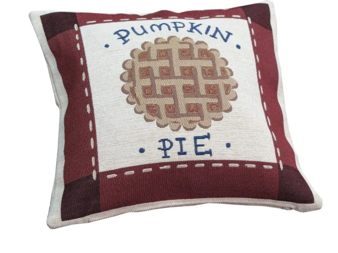 Gobelin Kissen Dekokissen Pie Kuchen Keks 42x42cm