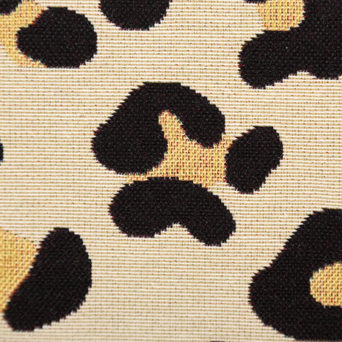 Gobelin Premium Dekostoff Animal Leopard Hide Leo beige schwarz 1,4m Breite