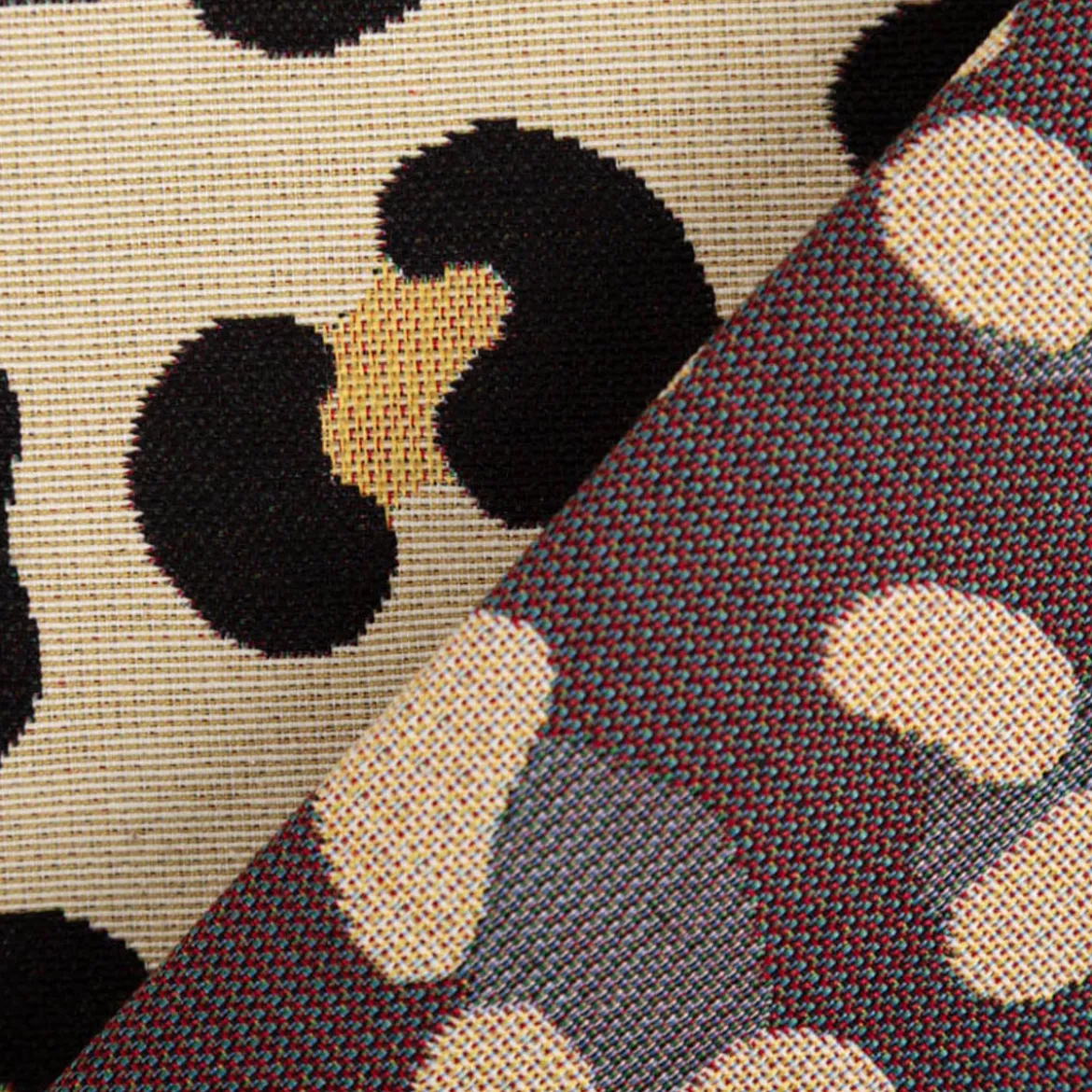 Gobelin Premium Dekostoff Animal Leopard Hide Leo beige schwarz 1,4m Breite