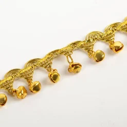 Goldborte mit Glöckchen gold 3cm Breite
