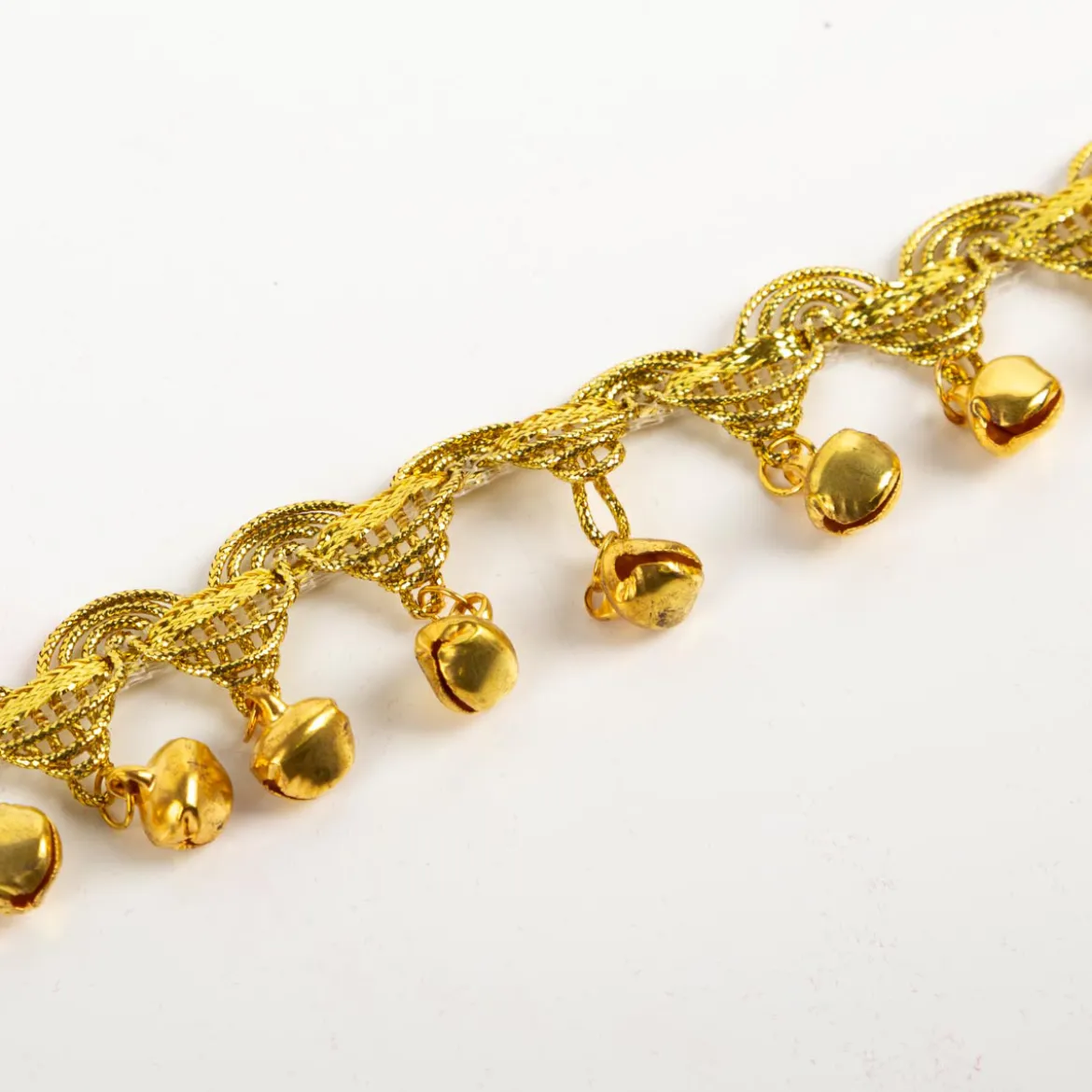 Goldborte mit Glöckchen gold 3cm Breite