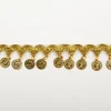Goldborte mit Münzen gold 3,5cm Breite