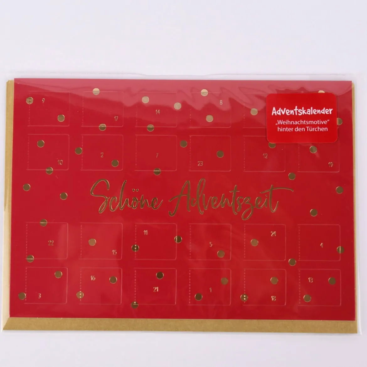 Grafik Werkstatt Adventskalenderkarte Schöne Adventszeit 12x17cm