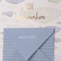Grafik Werkstatt Doppelkarte Konfirmation 12x17cm verschiedene Motive