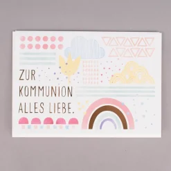 Grafik Werkstatt Doppelkarte Kommunion 12x17cm verschiedene Motive