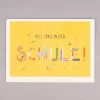 Grafik Werkstatt Doppelkarte Schulstart 12x17cm verschiedene Motive