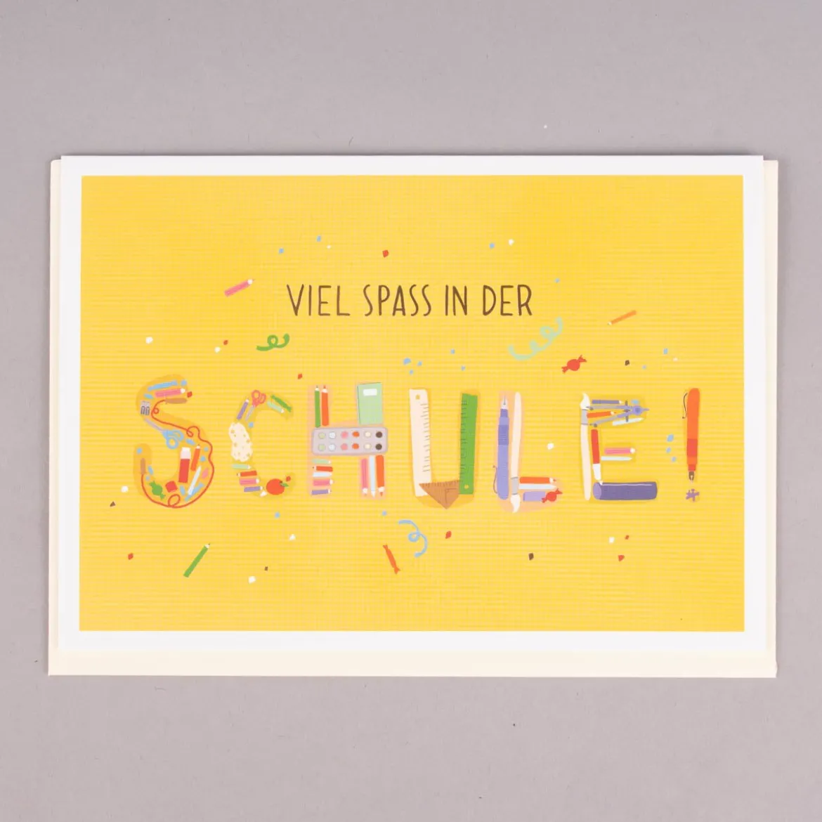 Grafik Werkstatt Doppelkarte Schulstart 12x17cm verschiedene Motive