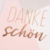 Grafik Werkstatt Doppelkarte Dankeschön geometrisch grau rosa weiß 12x17cm