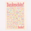 Grafik Werkstatt Doppelkarte Dankeschön! Adjektive beige bunt 12x17cm