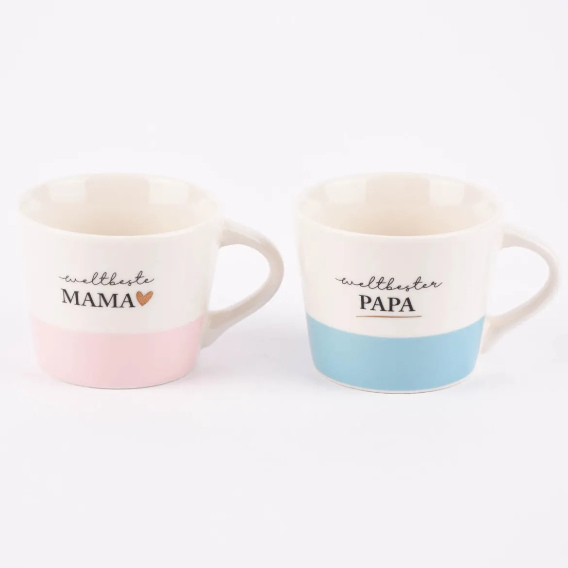 Grafik Werkstatt Espresso Tasse Schreibkram Manufaktur aus Porzellan weltbeste Mama oder weltbester Papa 50ml