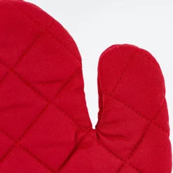Grafik Werkstatt Ofenhandschuh Weihnachten Frohes Fest Punkte Stern rot 30x18cm