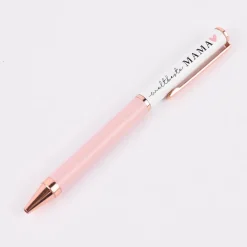 Grafik Werkstatt Premium Kugelschreiber weltbeste Mama rosa weiß 13,5cm