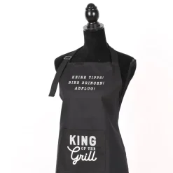 Grafik Werkstatt Schürze verstellbar King of the Grill schwarz weiß 66x85cm