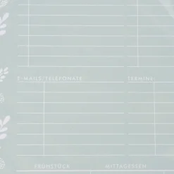 Grafik Werkstatt Tages To Do Notizblock Heute wird grossartig mint goldfarbig 15x21cm