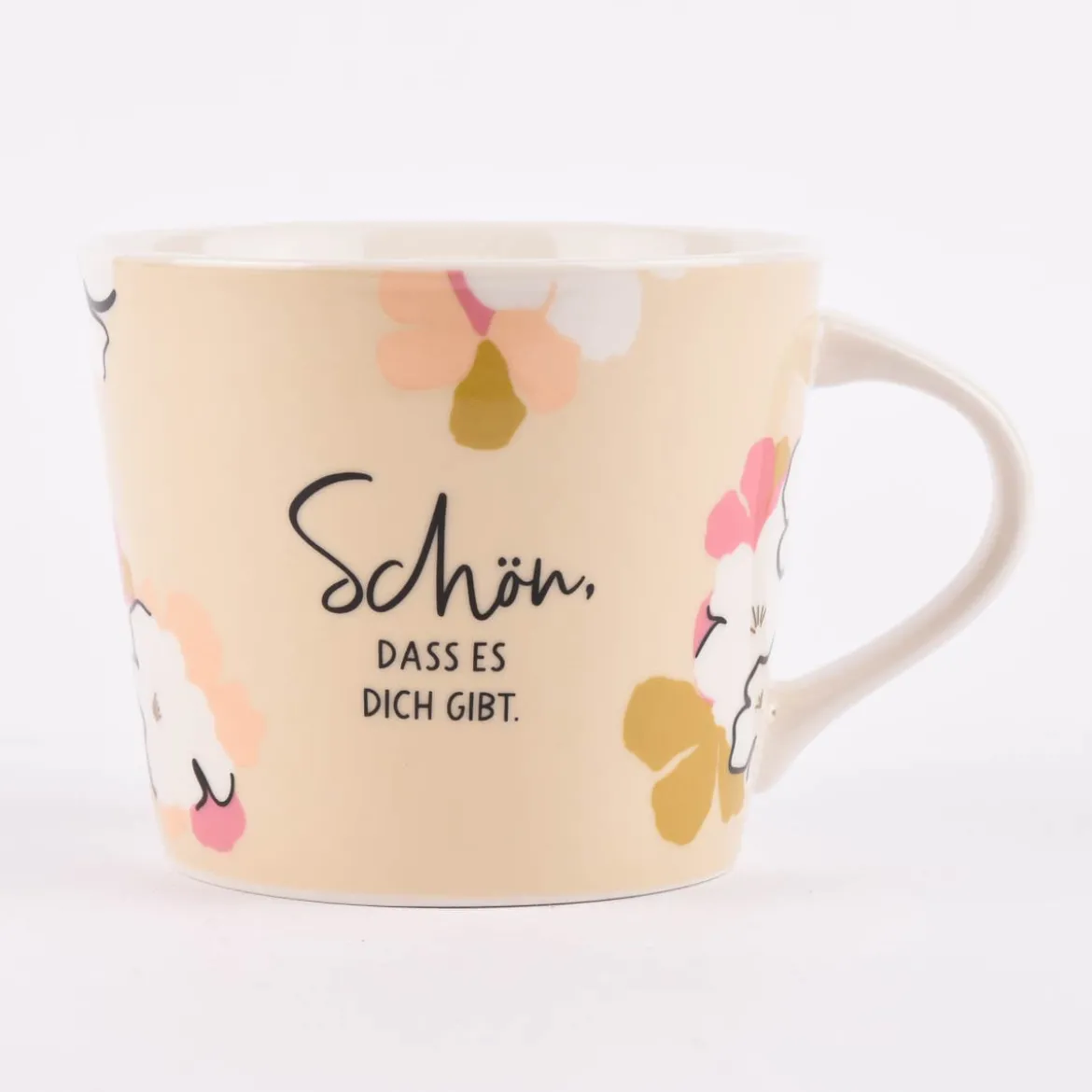 Grafik Werkstatt Tasse Goldtasse Schreibkram Manufaktur aus Porzellan verschiedene Motive 420ml