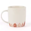 Grafik Werkstatt Tasse Gute Laune Zuhause bist du Häuser weiß terrakotta 300ml
