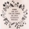 Grafik Werkstatt Tasse Nimm dir Zeit Blumen rosa schwarz weiß 300ml