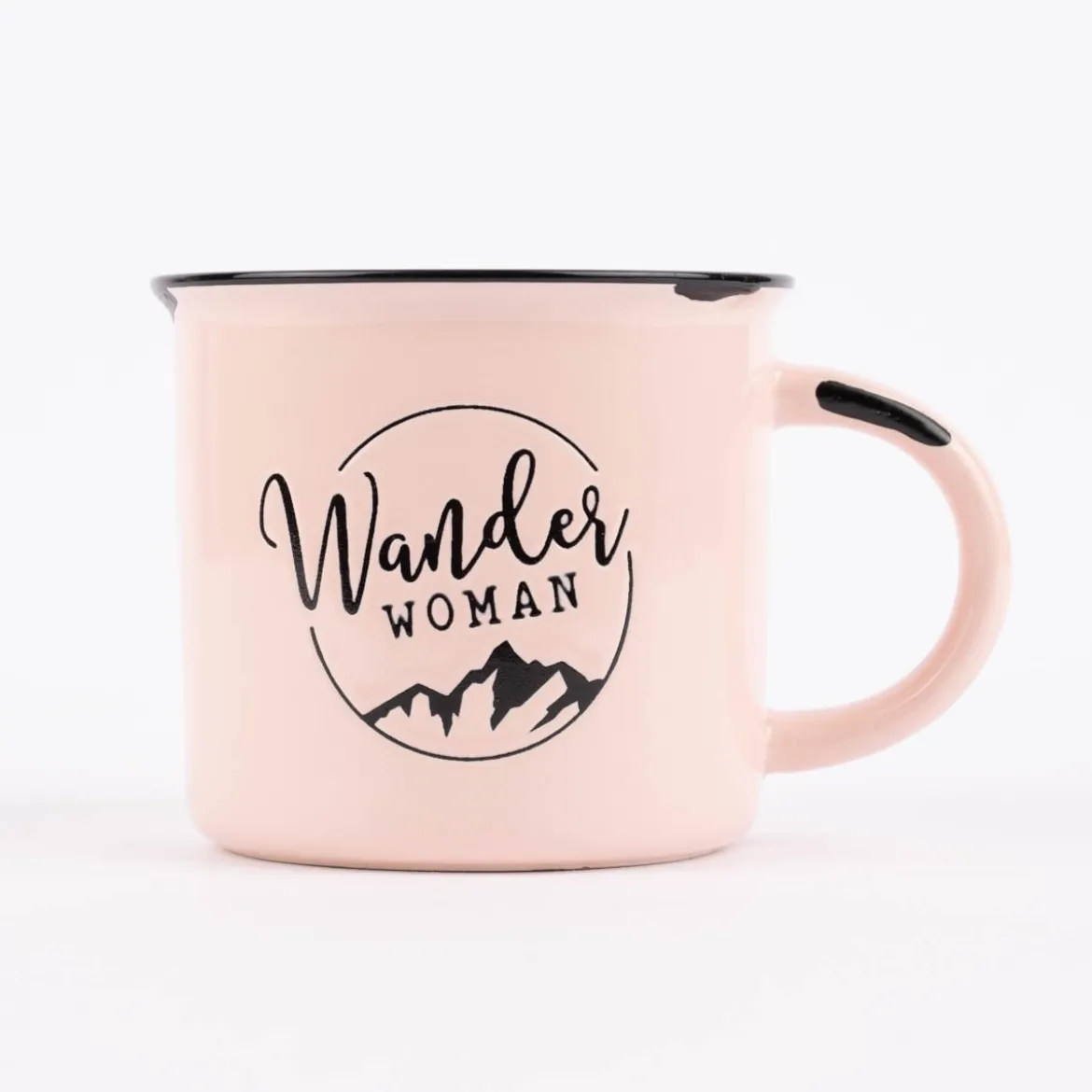 Grafik Werkstatt Tasse Vintage Bergglück aus Keramik in Emaille-Optik verschiedene Motive 400ml