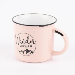 Grafik Werkstatt Tasse Vintage Bergglück aus Keramik in Emaille-Optik verschiedene Motive 400ml