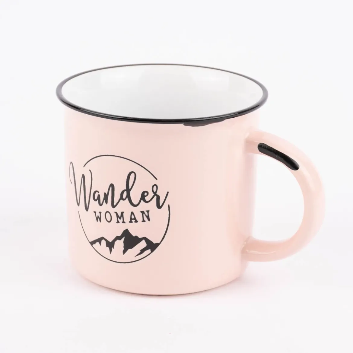 Grafik Werkstatt Tasse Vintage Bergglück aus Keramik in Emaille-Optik verschiedene Motive 400ml