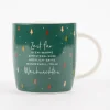 Grafik Werkstatt Tasse Zeit für Weihnachten Tannenbäume dunkelgrün 300ml