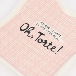 Grafik Werkstatt Toastteller Oh, Torte! weiß rosa 14,5x15,5cm