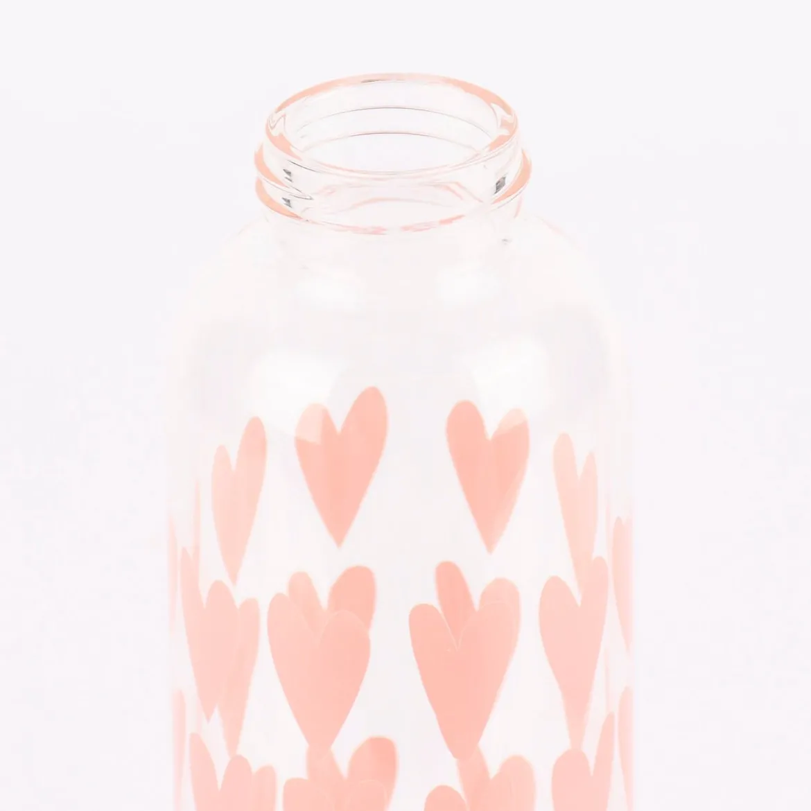 Grafik Werkstatt Trinkflasche aus Glas Lieblingsmensch Herzen 550ml