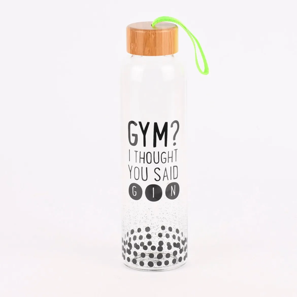 Grafik Werkstatt Trinkflasche aus Glas Gym? Punkte 550ml