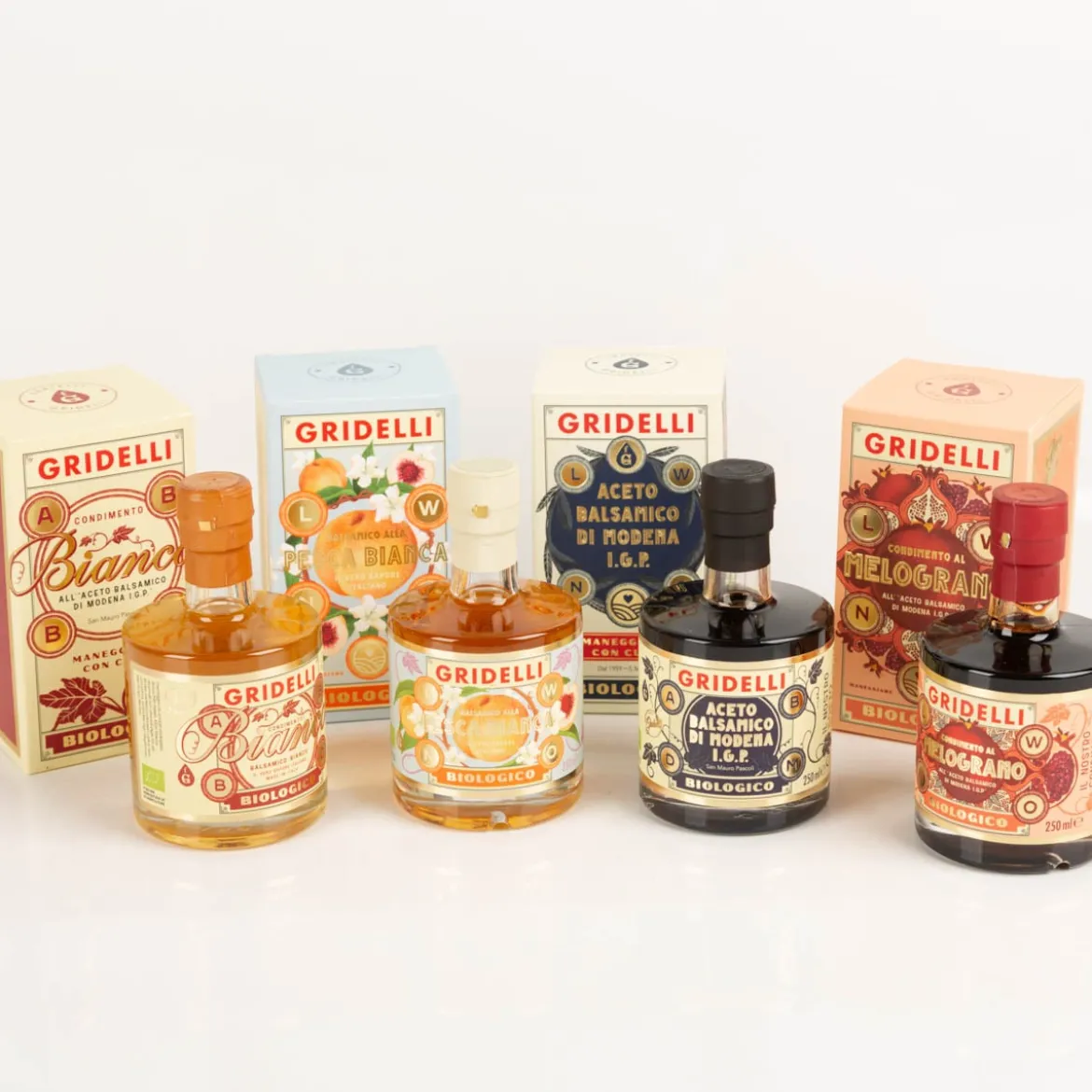 GRIDELLI Bio Balsamico Granatapfel Condimento Melograno All Aceto Balsamico di Modena I.G.P. Biologico 250ml