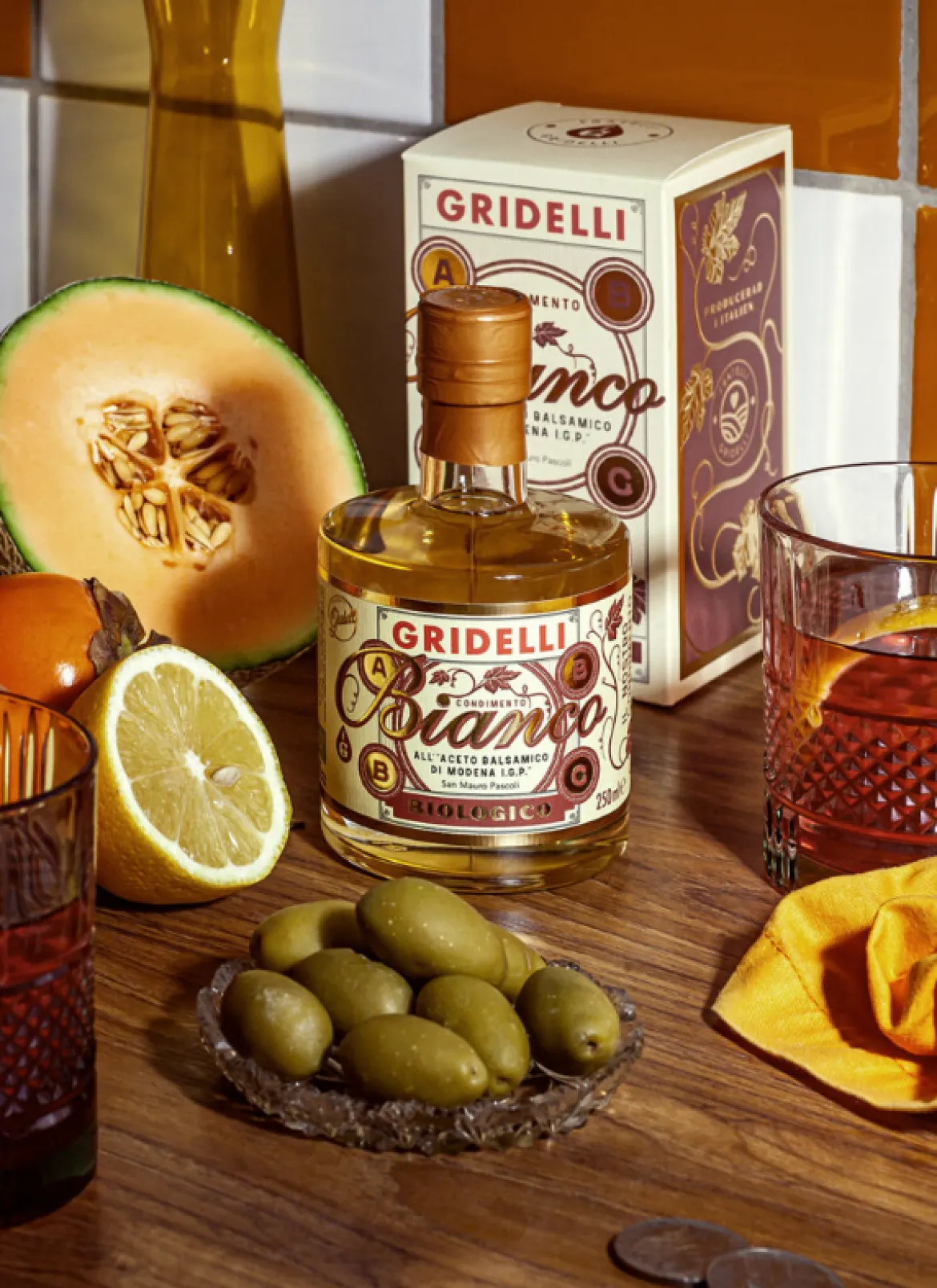 GRIDELLI Bio Balsamico weiß Condimento Bianco All Aceto Balsamico di Modena I.G.P. Biologico 250ml
