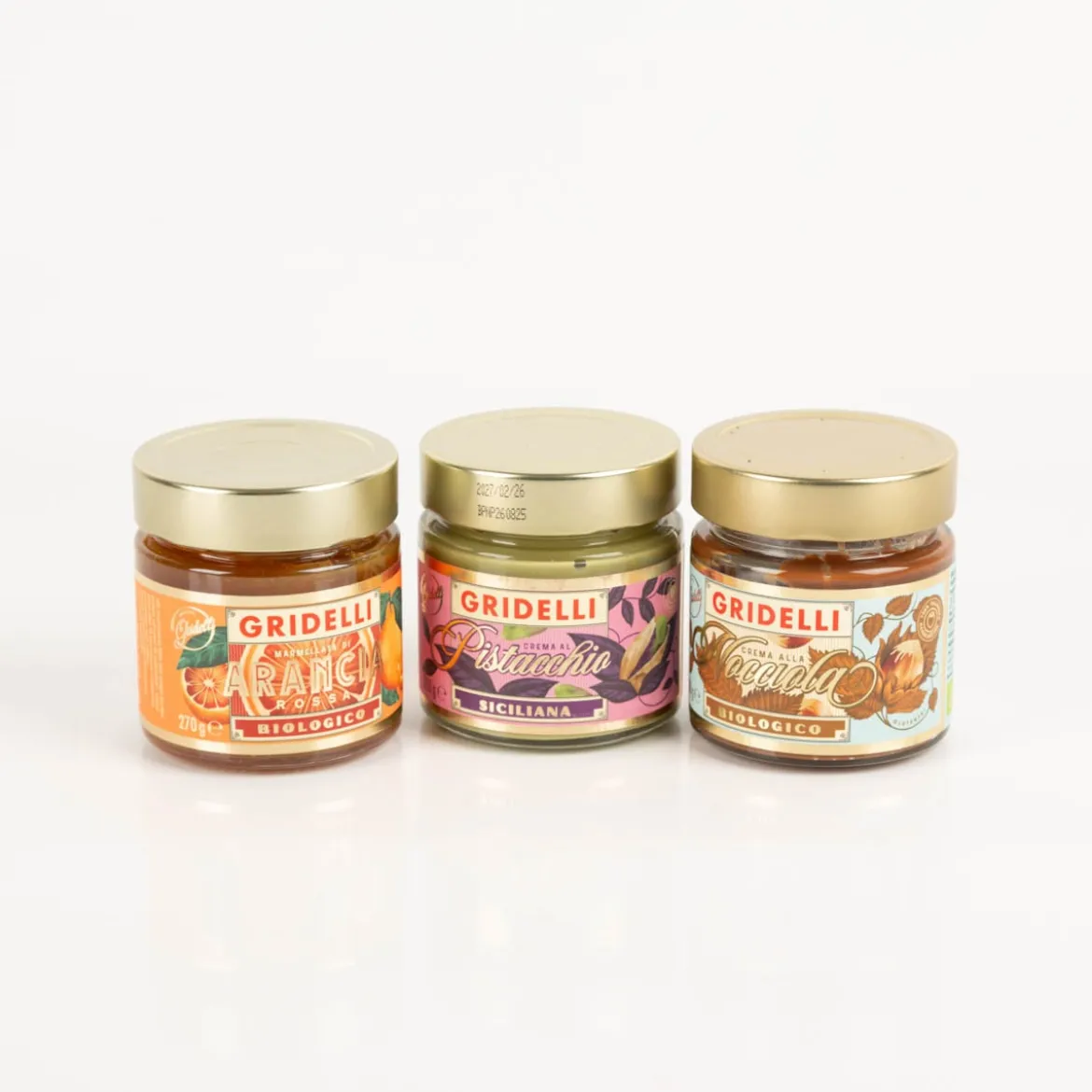GRIDELLI Bio Blutorangenmarmelade Marmelatta Di Arancia Rosa Biologico 270gr