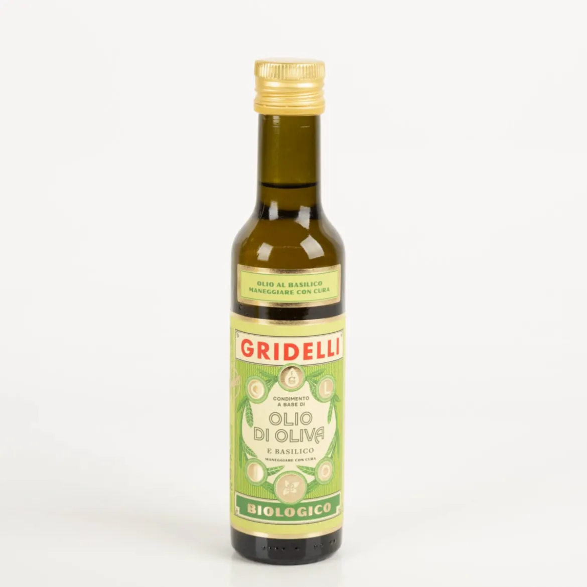 GRIDELLI Bio Olivenöl mit Basilikum Condimento a Base di Olio Di Oliva E Basilco Biologico 250ml