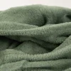 Große Kuscheldecke aus Microfaser einfarbig jade grün 180x220cm