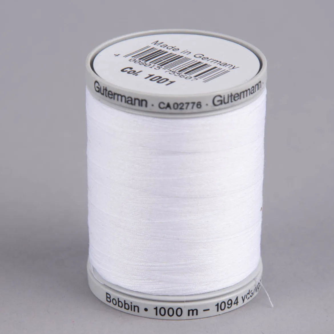Gütermann Bobbin Sulky Unterfaden Farbnr. 1001 weiß 1000m
