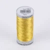 Gütermann Metallic Effektgarn Sulky Metallic Nähgarn Stickgarn Metalleffekt-Faden Farbnr. 7007 dunkelgold 500 Meter/Spule