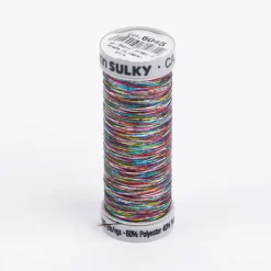 Gütermann SULKY Holoschimmer Metallic-Effektgarn Stickgarn Metalleffekt-Faden Farbnr. 6045 multicolor 200 m