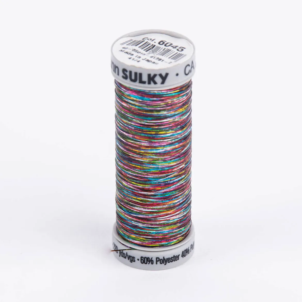 Gütermann SULKY Holoschimmer Metallic-Effektgarn Stickgarn Metalleffekt-Faden Farbnr. 6045 multicolor 200 m