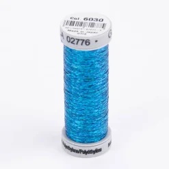 Gütermann SULKY Holoschimmer Metallic-Effektgarn Stickgarn Metalleffekt-Faden Farbnr. 6030 blau 200 m