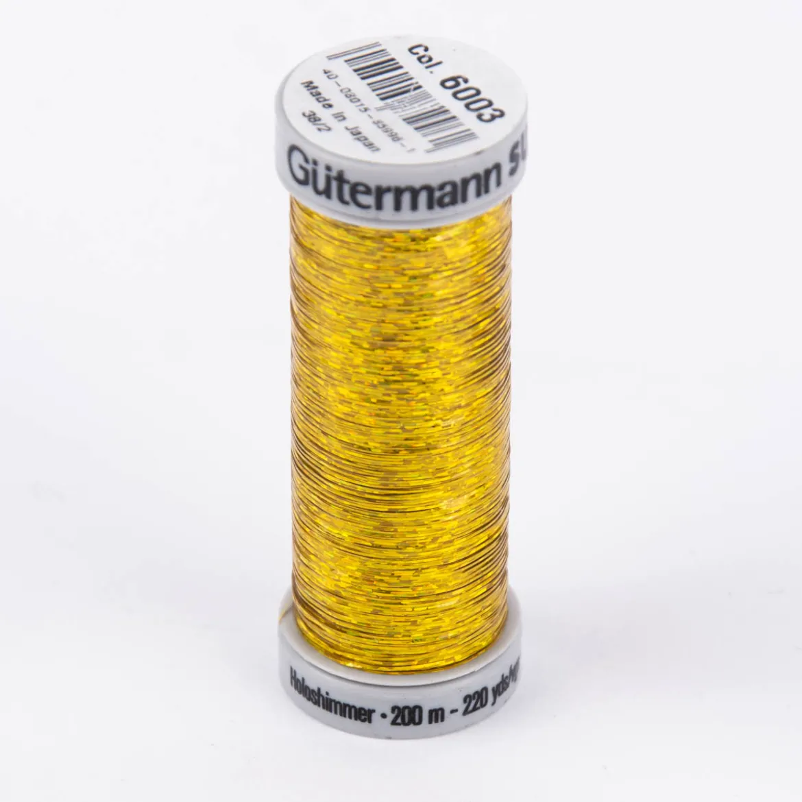 Gütermann SULKY Holoschimmer Metallic-Effektgarn Stickgarn Metalleffekt-Faden Farbnr. 6003 gold 200 m