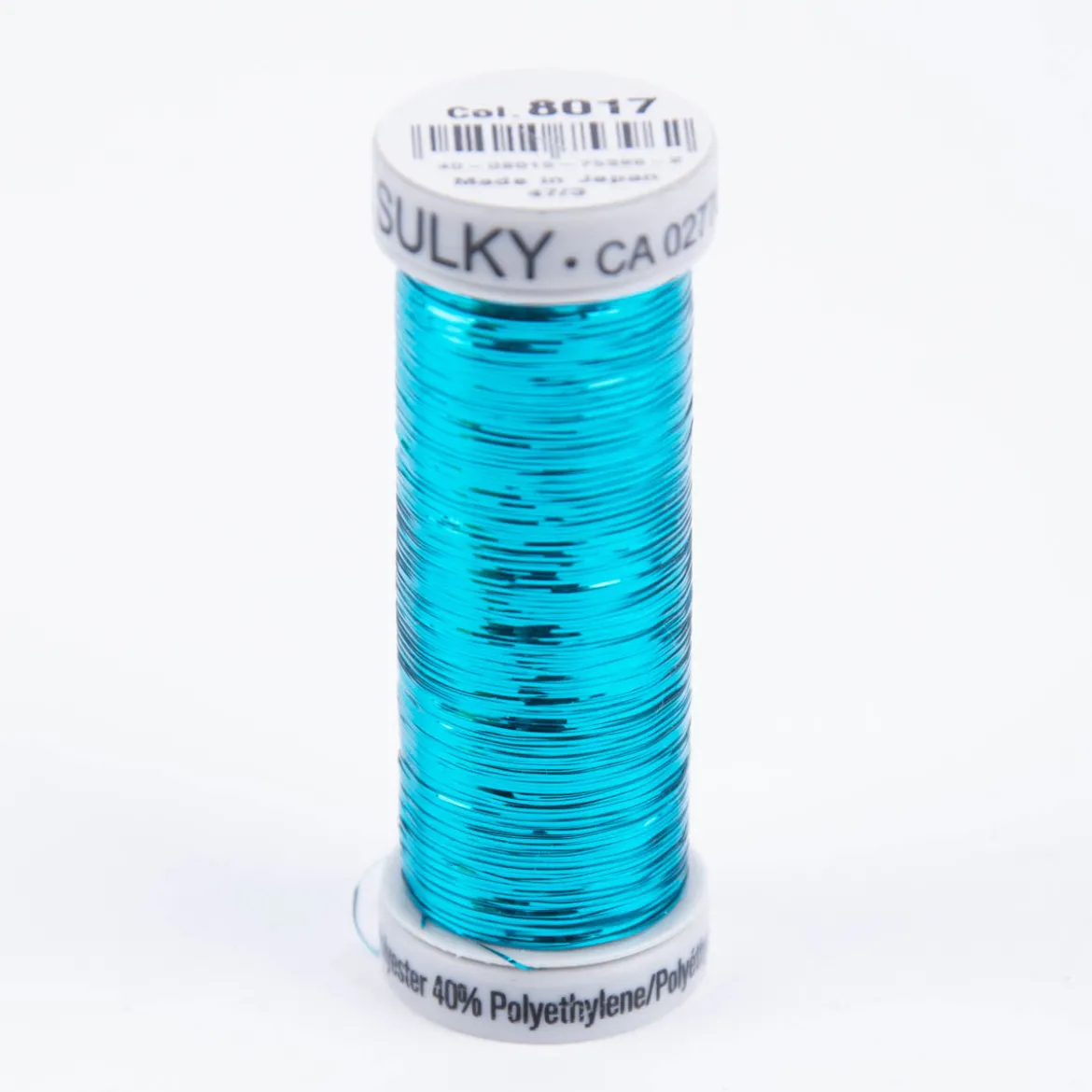 Gütermann SULKY Sliver Metallic-Effektgarn Stickgarn Metalleffekt-Faden Farbnr. 8017 türkis 200m