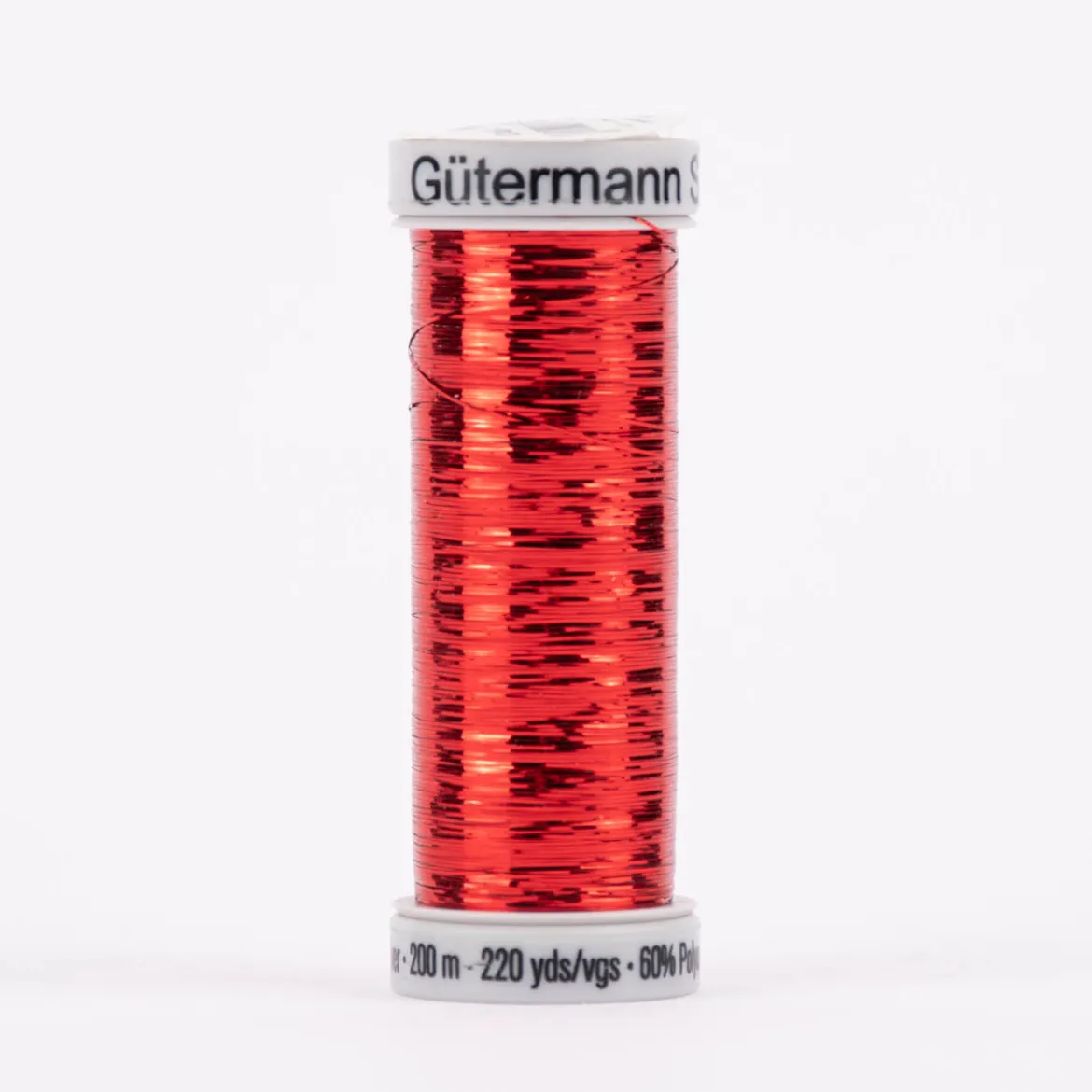 Gütermann SULKY Sliver Metallic-Effektgarn Stickgarn Metalleffekt-Faden Farbnr. 8014 rot 200m