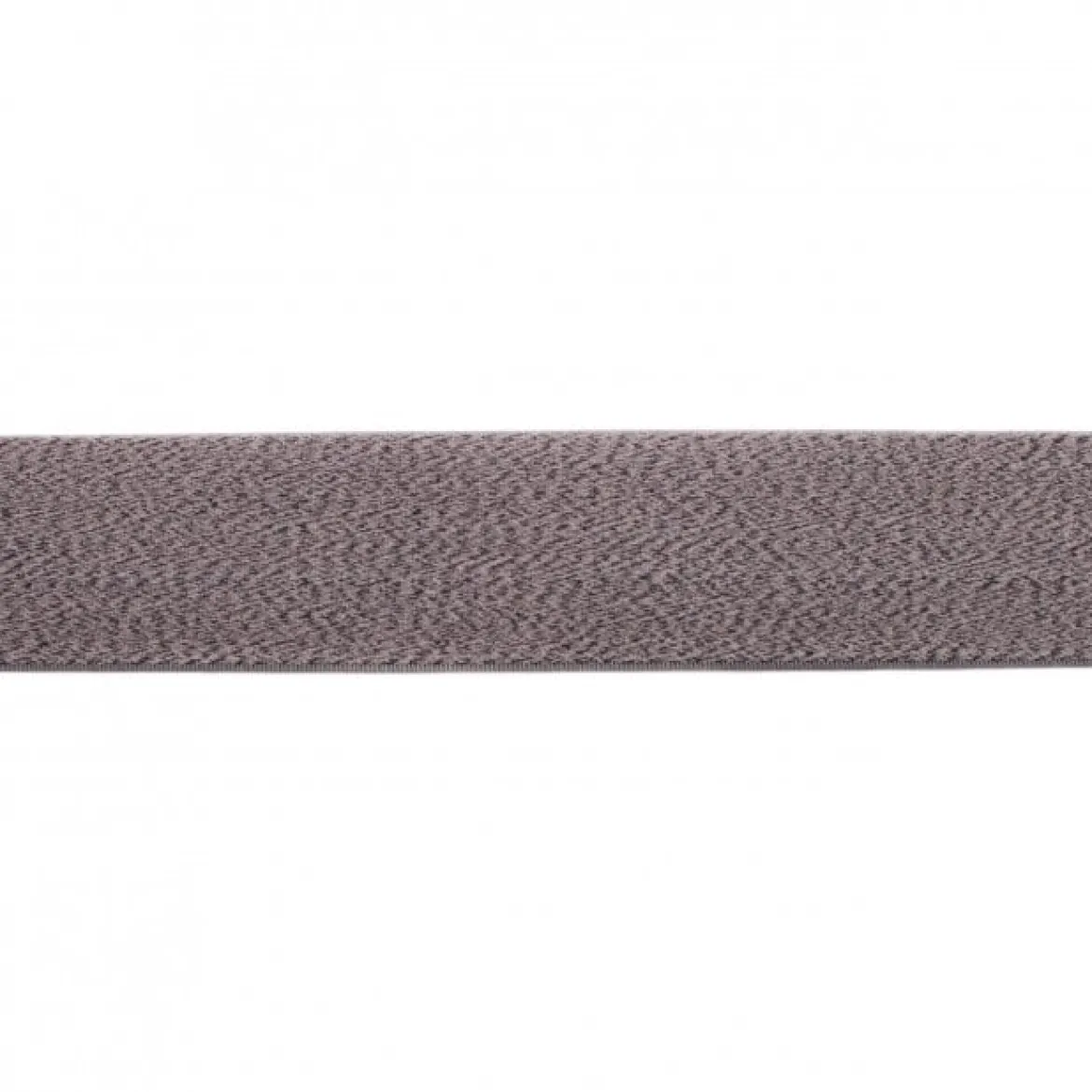 Gummi Band dunkelgrau meliert Meterware Breite: 4cm