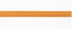 Gummiband Elastic Abschlussspitze Zierband hellbraun Breite: 1,2cm