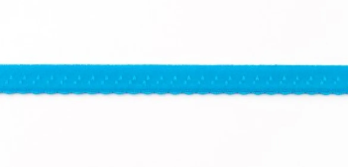 Gummiband Elastic Abschlussspitze Zierband aqua Breite: 1,2cm